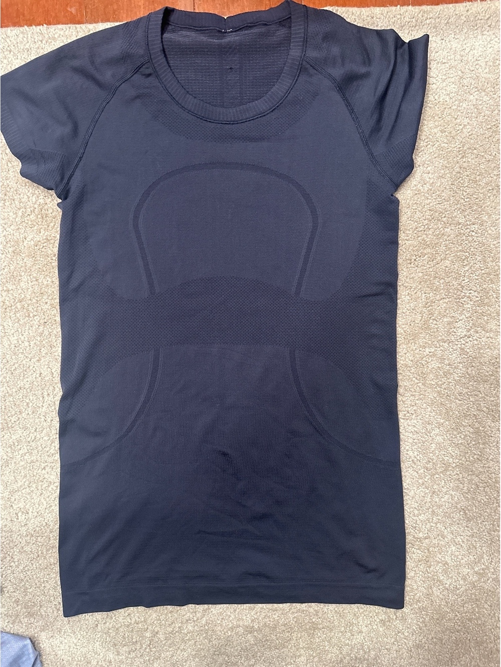 (3)Lululemon The Sweat Life Black Athletic T-Shirt Size 8